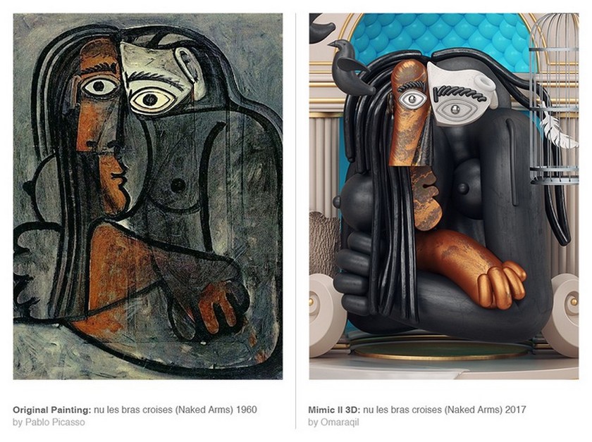 Picasso’s Abstract Paintings in 3-Dimensional Illustrations by Omar Aqil - Daily Design News - Contemporary Art ➤ Discover the season's newest design news and inspiration ideas. Visit Daily Design News and subscribe our newsletter! #dailydesignnews #designnews #ContemporaryArt #OmarAqil #Picasso