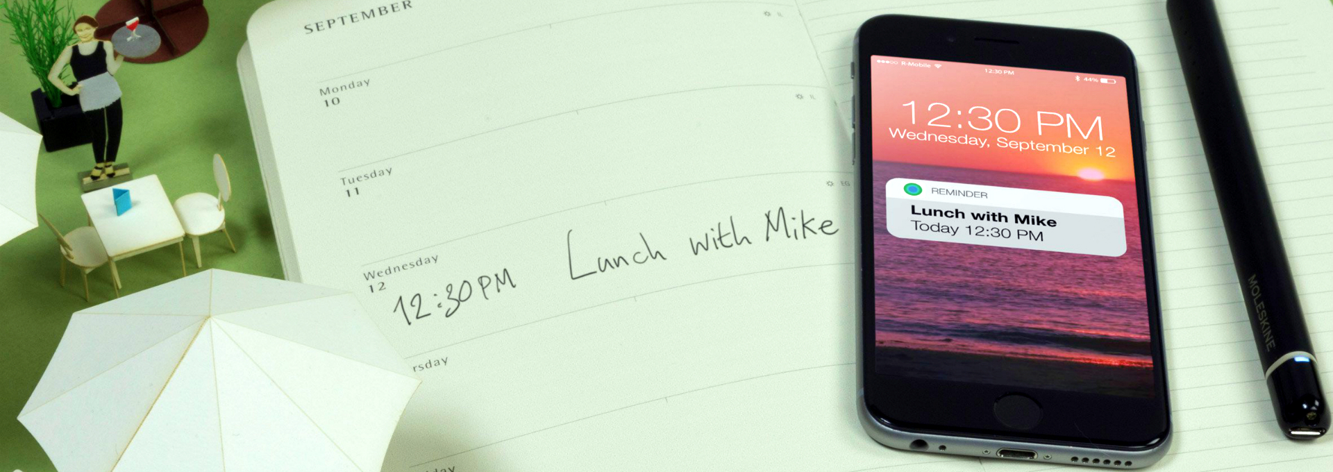 Organize Notes on Page and Screen with Moleskine Smart Planner Daily