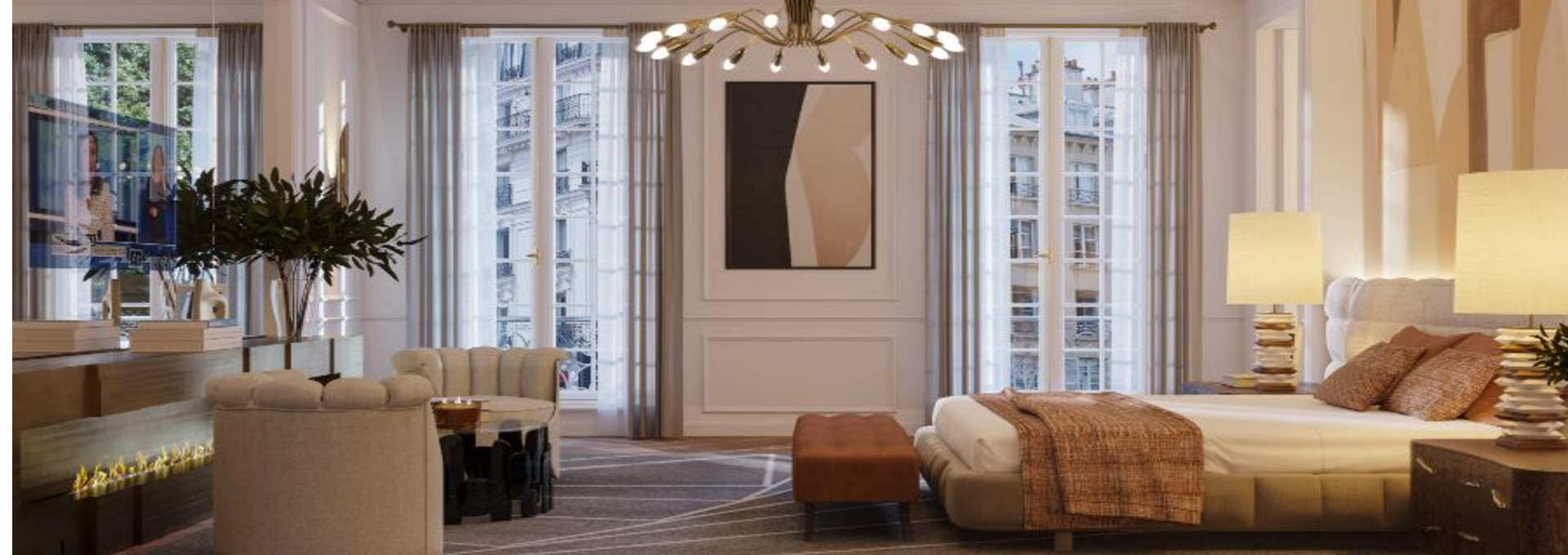 Master Suite Design Ideas: Parisian Flair from the Eternel Apartment